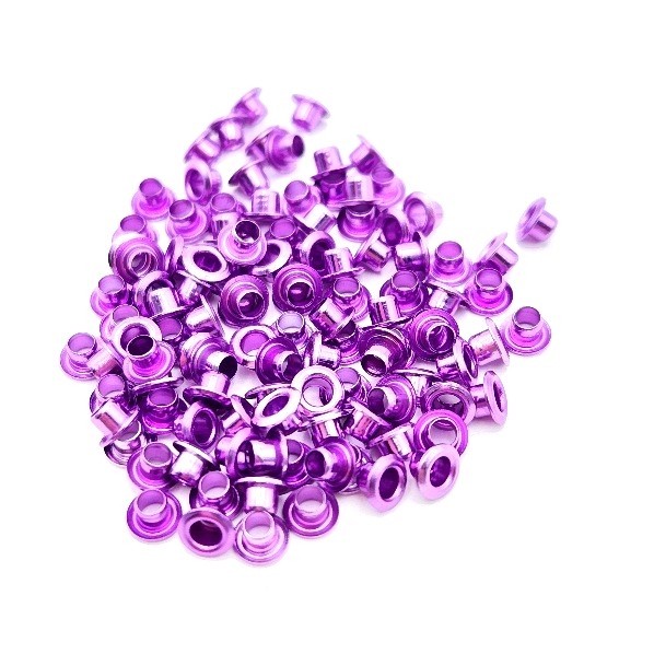 Metallic Fuchsia 1/8 inch Eyelets 