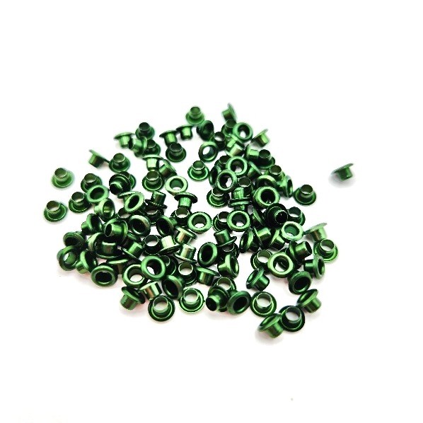 Metallic Green 1/8 inch Eyelets 