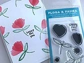 Flora and Fauna Mini Brush Petal Clear Stamp Set
