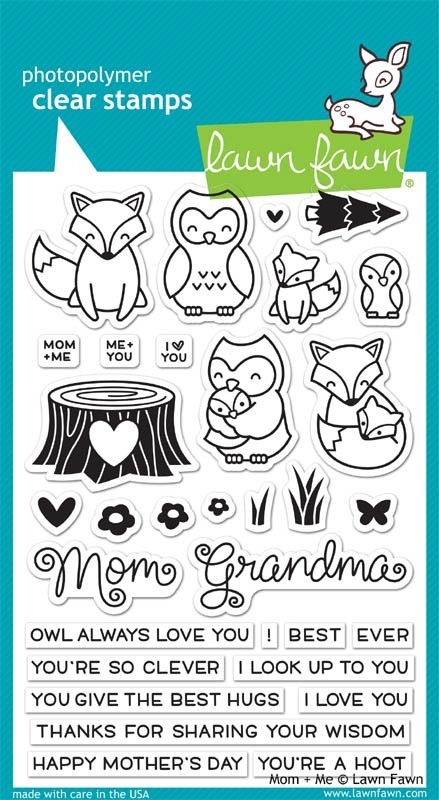 Lawn Fawn Mom + Me clear stamps