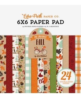 Echo Park Collection My Favorite Fall Paper Pad 6"x 6"