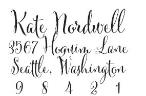 Kate Nordwell Custom Stamp