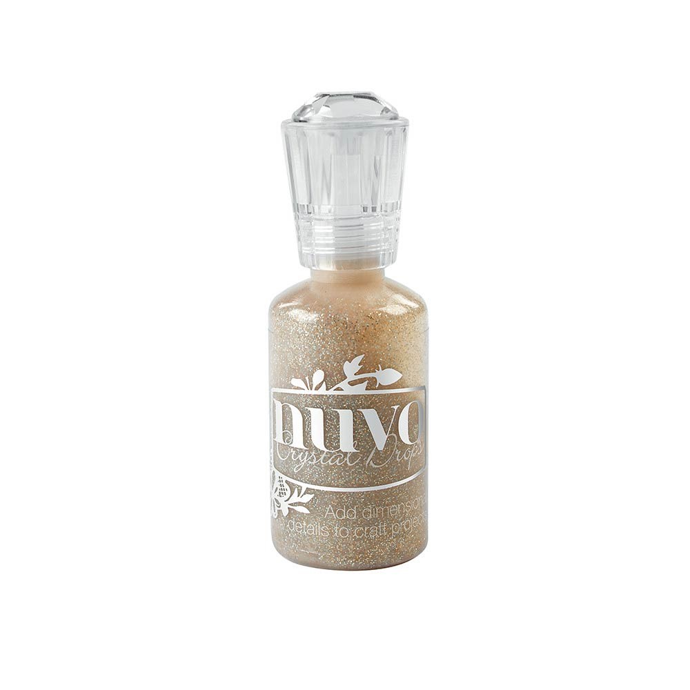 Honey Gold Transparent Glitter Drops