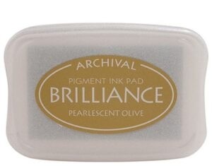 sale - Brilliance ink pad Pearlescent Olive