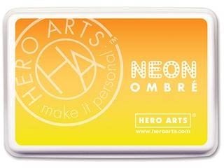 Neon Yellow to Orange Ombre
