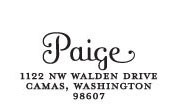 Paige Custom Stamp