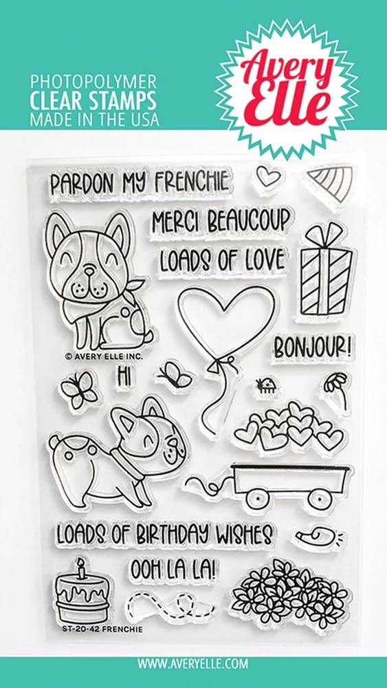 sale - Avery Elle Frenchie Clear Stamps and dies