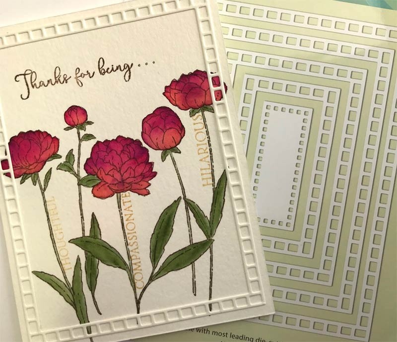 Penny Black Square Frames Dies