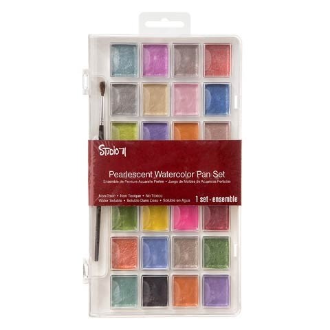 Pearlescent Watercolor Pan Set
