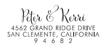 Peter & Kerri Custom Stamp