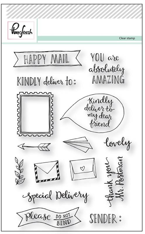 Pinkfresh Studio Happy Mail Clear Stamps