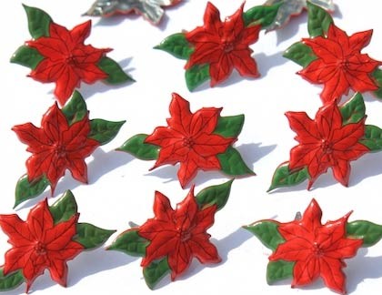 Poinsettia Brads