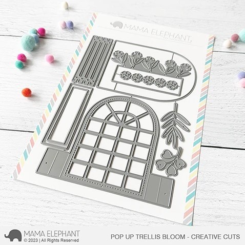 Mama Elephant Pop Up Trellis Bloom Creative Cuts 