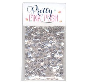 Pretty Pink Posh Clear Sequins - 4mm