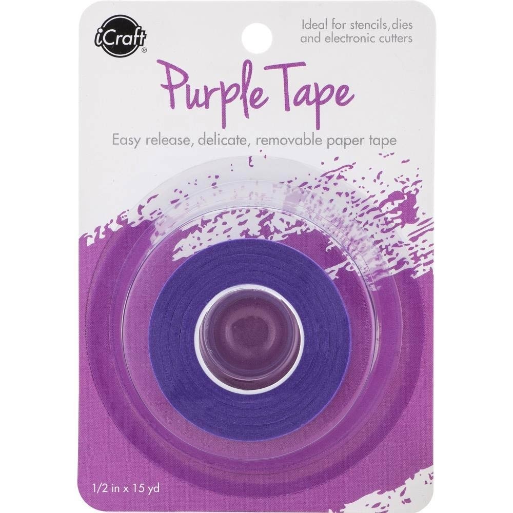 iCraft Removable Purple Tape .5"X15yd Roll
