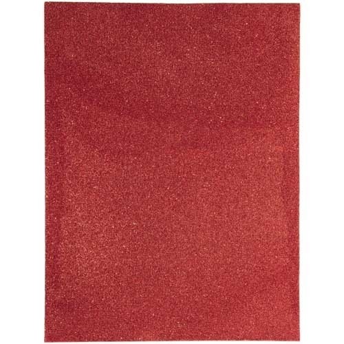 Glittered Foam Sheet 9x12 Red