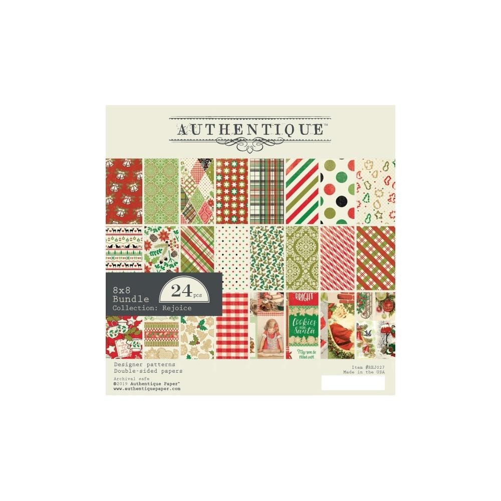 Authentique Double-Sided Cardstock Pad 8"X8" - Rejoice