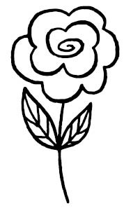 5673E - rosey rubber stamp