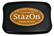 Saddle Brown StazOn Solvent Ink Pad