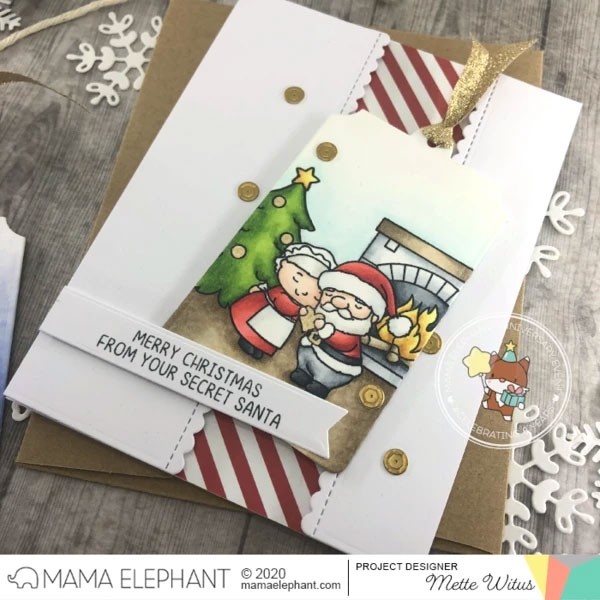 Mama Elephant Santa Baby Clear Stamps
