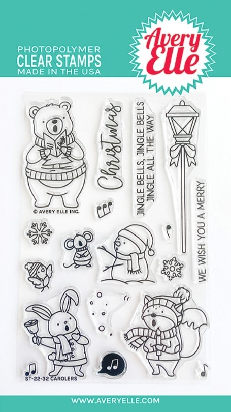 Avery Elle Clear Stamp Set 4 inch X6 inch Hoot Hoot Hooray