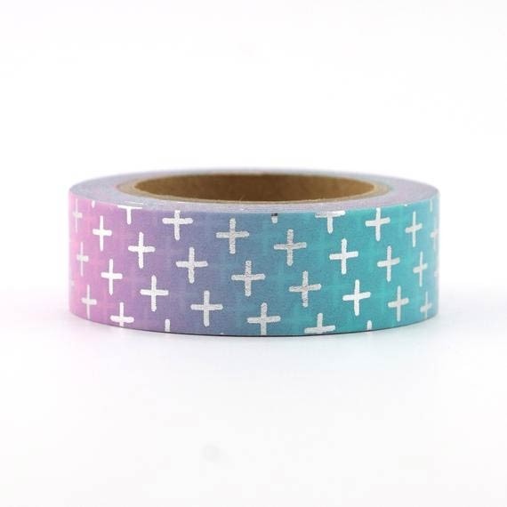 Silver Cross Washi Tape
