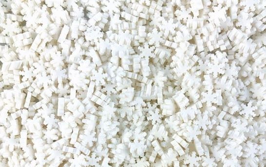 Vanilla White Snowflake Embellishments