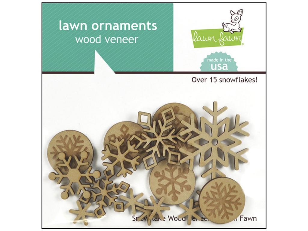 Wood veneer Snowflakes