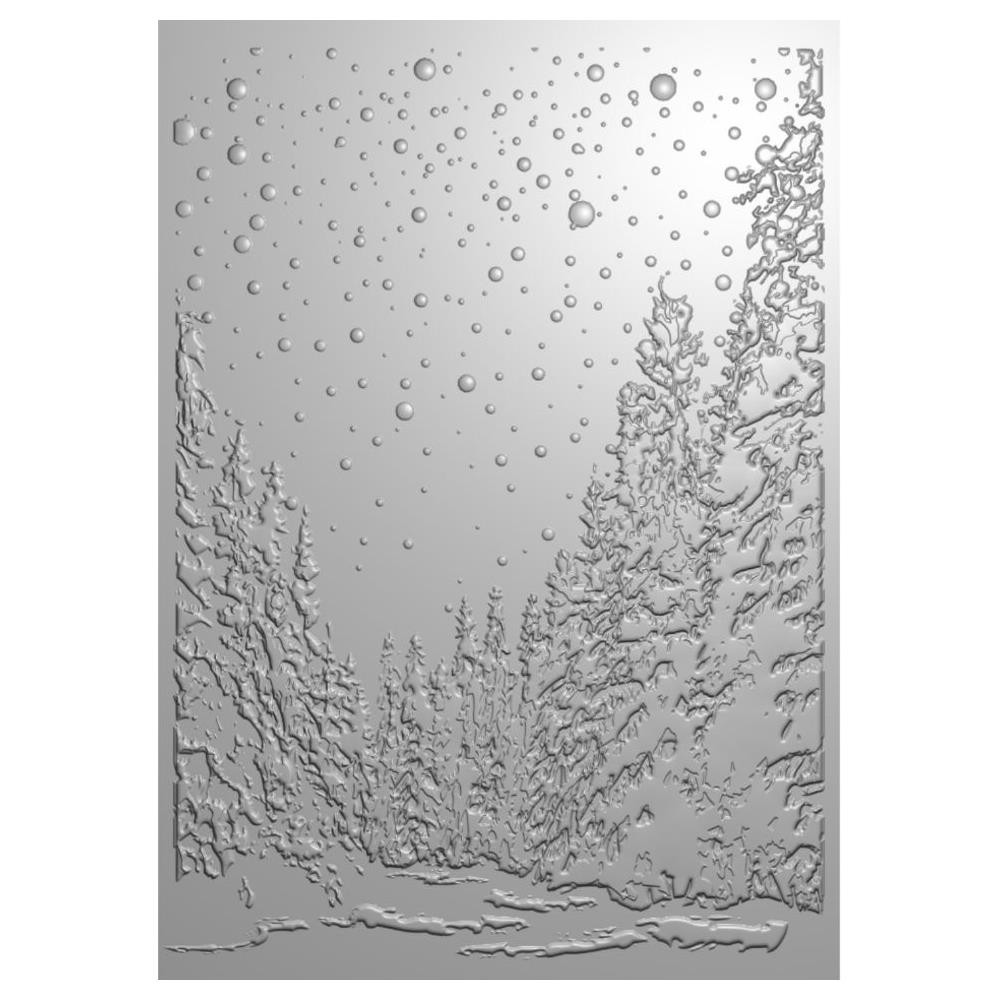 Creative Expressions 3D Embossing Folder 5"X7" Snowy Forest Glade