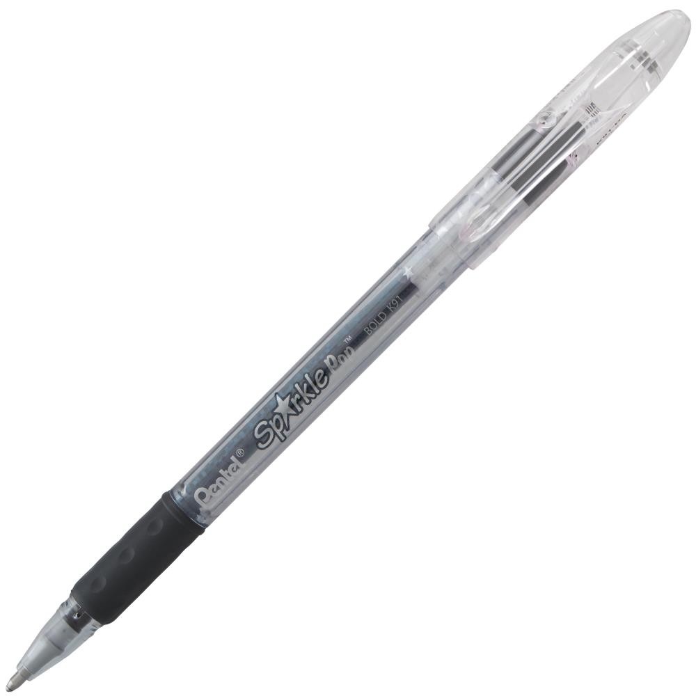 Pentel Sparkle Pop Metallic Gel Pen Black
