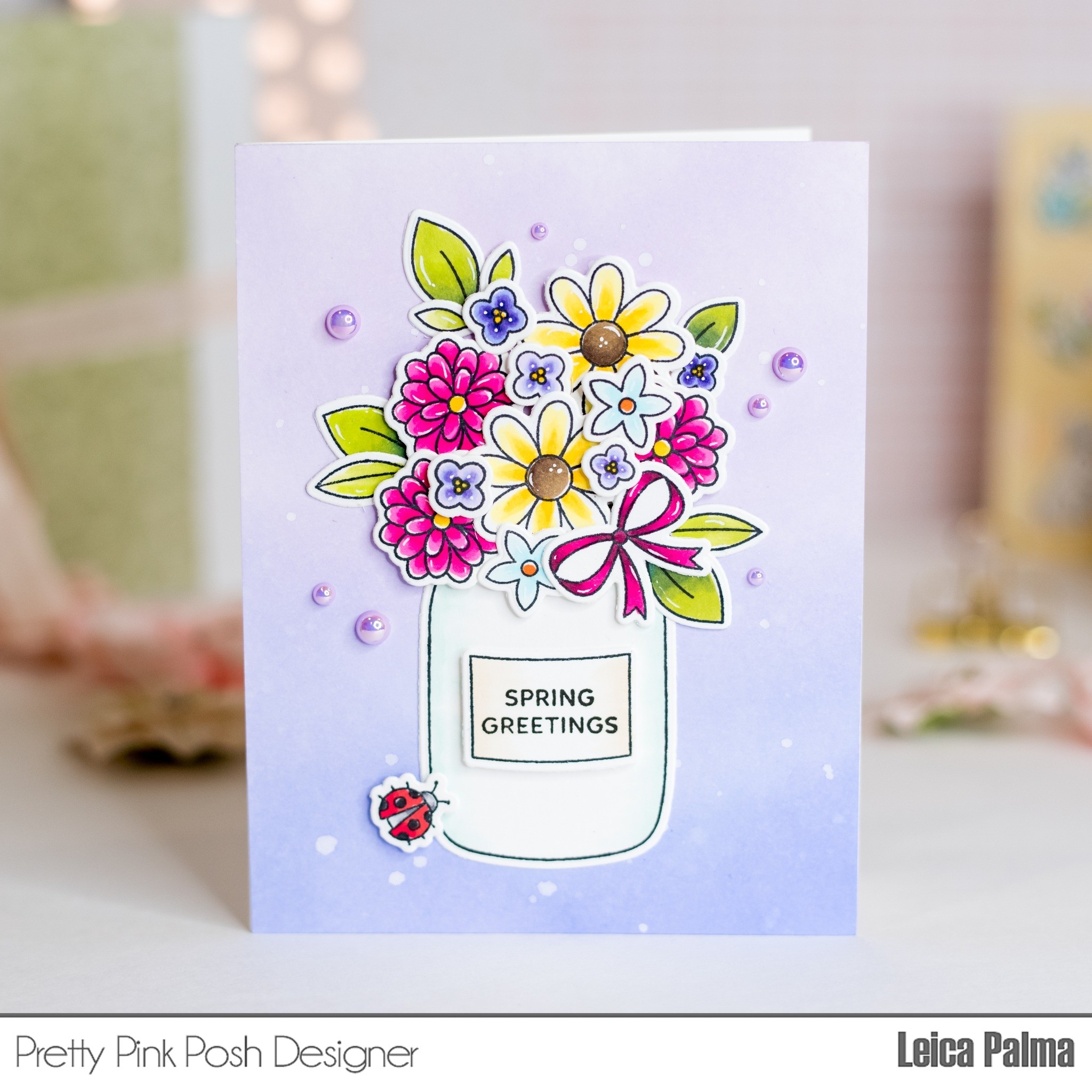 Pretty Pink Posh Spring Jar stamp set