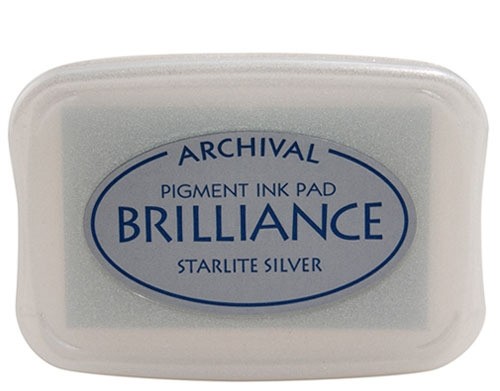 Starlite Silver Brilliance Pigment Ink Pad