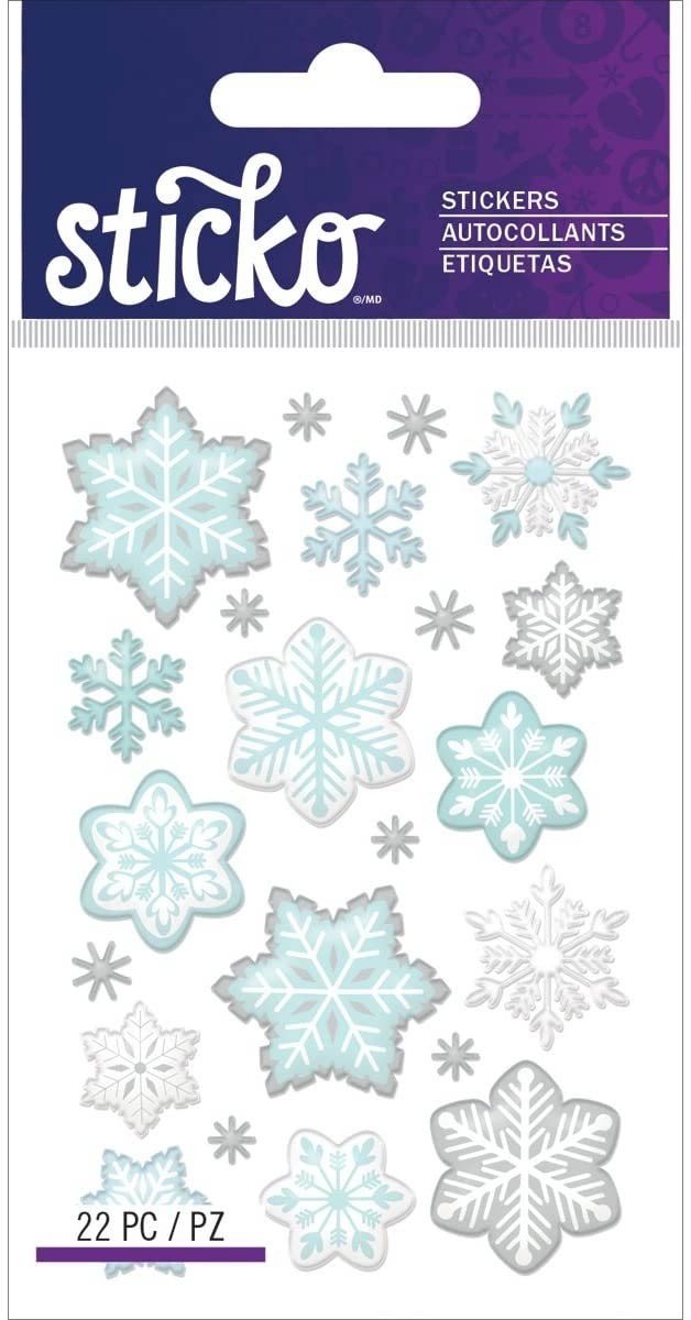 Mini Snowflake Stickers