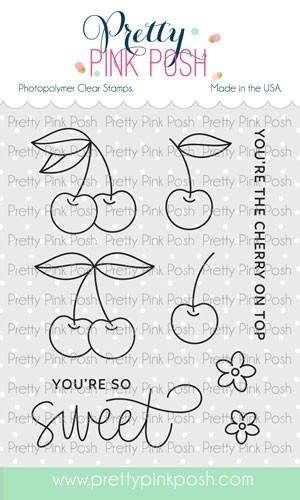 Pretty Pink Posh Sweet Cherries stamp set