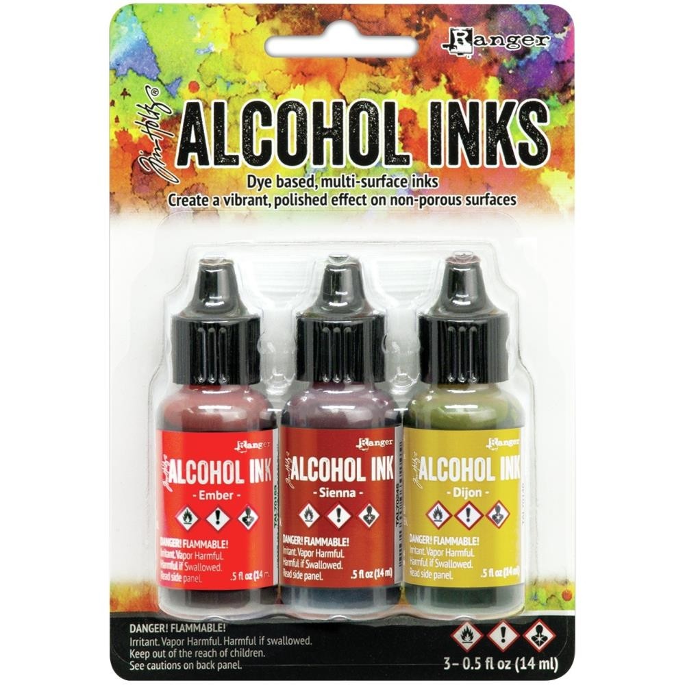 Tim Holtz Alcohol Ink .5oz 3/Pkg Orange/Yellow Spectrum