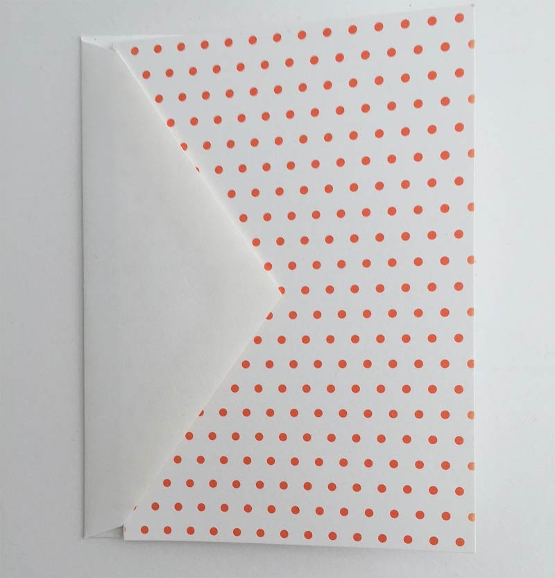 Tangerine Dotted Notecards