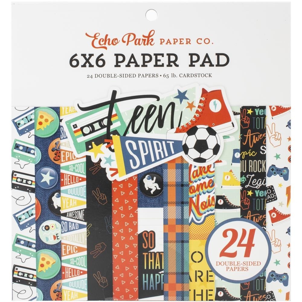 sale - Echo Park Teen Spirit Boy Paper Pad