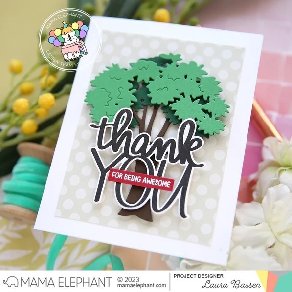 Mama Elephant Evergreen Tree Creative Cuts