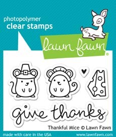 lawn fawn thankful mice clear set