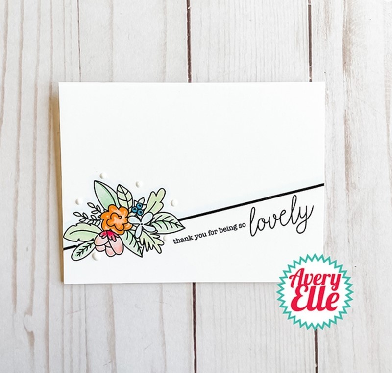 Avery Elle Lovely Clear Stamps D2115