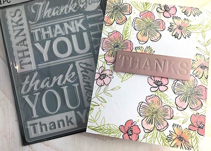 Thank You Embossing Folder