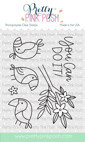 Pretty Pink Posh Tropical Toucans Stamp Set