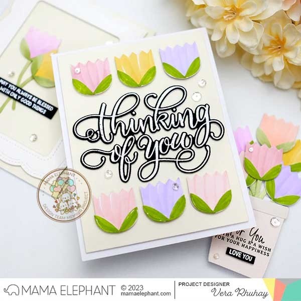 Mama Elephant Tulip Grid Cover Creative Cuts