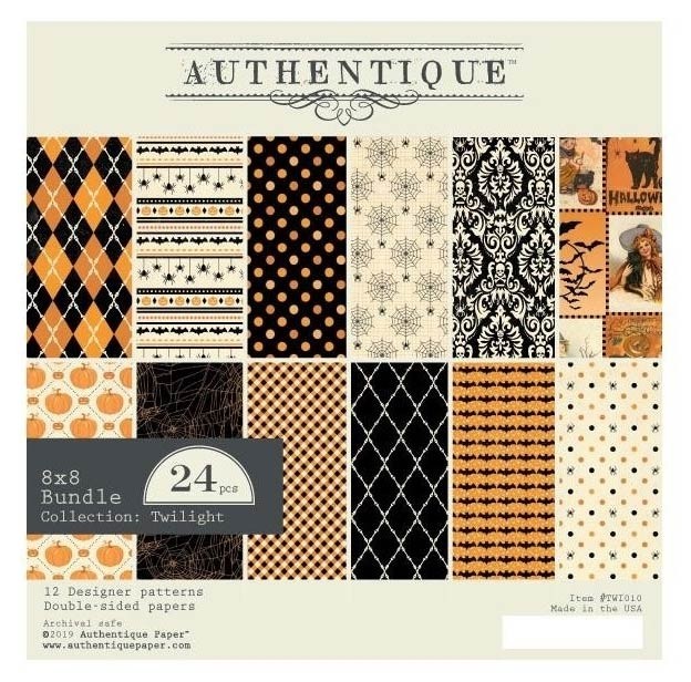 Authentique Double-Sided Cardstock Pad 8"X8" Twilight
