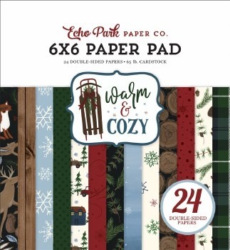 sale - Echo Park Warm and Cozy paper pad 6x6