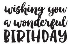 Savvy Wishing You a Wonderful Birthday stamp 644e