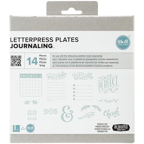 Journal Letter Press Plates