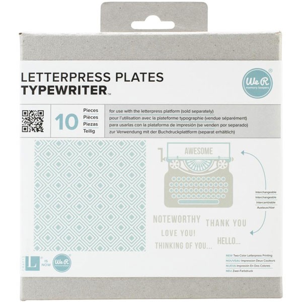 Typewriter Letterpress Plates