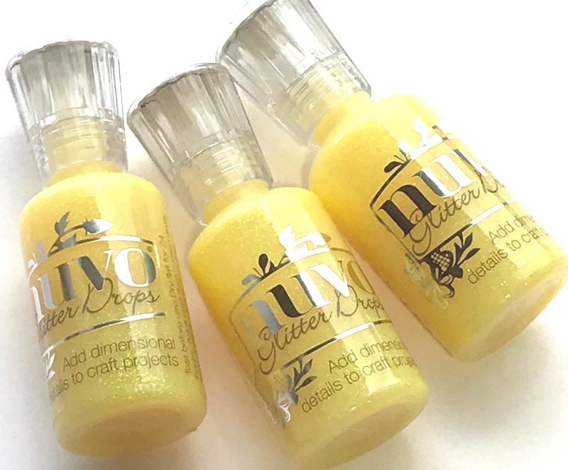 Yellow Bird Glitter Drops