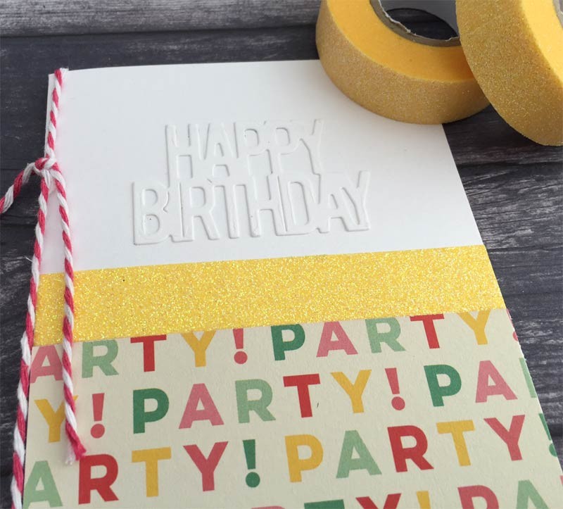 Yellow Glitter Washi Tape